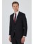 Siyah Kırlangıç Yaka Astarlı Çift Yırtmaç Esnek 6 Drop Slim Fit Classic Takım Elbise 1001250162 1