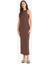 Bodycon Vücudu Saran Halter Yaka Fitilli Kaşkorse Kolsuz Maxi Elbise A4828AX25SM 1