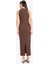Bodycon Vücudu Saran Halter Yaka Fitilli Kaşkorse Kolsuz Maxi Elbise A4828AX25SM 5