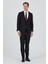 Siyah Kırlangıç Yaka Astarlı Çift Yırtmaç Esnek 6 Drop Slim Fit Classic Takım Elbise 1001250162 2