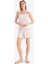 Regular Fit Pijama Takımı Desenli Askılı Üst Esnek Belli Şort-Fall in Love F5774AX25SM 2
