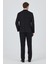 Siyah Mono Yaka Astarlı Çift Yırtmaç Esnek 6 Drop Comfort Fit Classic Takım Elbise 1001250163 5