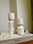 Beyaz Sütun Beton Dekoratif Set (2 Parça) 3