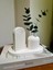 Beyaz Gökkuşağı Bohem Beton Dekoratif Set (3 Parça) 2