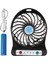 Şarjlı Mini Vantilatör Masa Üstü 3 Kademeli USB Mini Fan Siyah 1