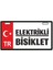 Kırmızı Elektrikli Bisiklet E-Bike Plakalık 1