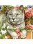 British Gri Kedi Pixart Sanat Elmas Mozik Tablo Daimond Türkiye 58*60 1
