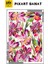 Pembe Cicekler Desen 44 x 74 Elmas Mozaik Tablo 4