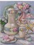 Pembe Çay Seti Pixart Sanat Elmas Mozaik Tablo Diamond Türkiye 38*51 1