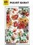 Renkli Gul Desen 40 x 50 Elmas Mozaik Tablo 4