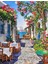 Denize Çıkan Çiçekli Yol Pixart Sanat Elmas Mozaik Tablo Diamond Türkiye 41*53 1