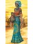 Mavi Afrikalı Kız 41 x 81 cm 1