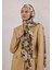 Beauty Blossom Desen Rami Şal Vizon 1