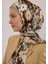 Beauty Blossom Desen Rami Şal Vizon 3