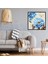 Mavi Çiçekli Duvar Kağıdı Pixart Sanat Elmas Mozaik Tablo Diamond Türkiye 53*53 3