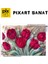 Yabini Kırmızı Çiçekler Pixart Sanat Elmas Mozaik Tablo Diamond Türkiye 73*53 4