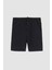 Ds Damat Slim Fit Siyah Beli Lastikli Kordon Detaylı Rahat Pamuklu Örme Şort 3HC13ORT21021 5