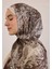 Secret Elegance Desen Rami Şal Kahve 3