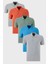 Pamuklu Regular Fit Düğmeli Polo Yaka 5'li Paket T Shirt Erkek T SHİRT 5902127S5 1