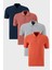 Pamuklu Regular Fit Düğmeli Polo Yaka 4'lü Paket T Shirt Erkek T SHİRT 5902127S4 1