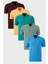 Pamuklu Regular Fit Düğmeli Polo Yaka 5'li Paket T Shirt Erkek T SHİRT 5902127S5 1