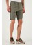Pamuklu Slim Tapered Bermuda Şort Erkek ŞORT 4503S67SMILANO 4