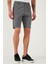 Pamuklu Slim Tapered Bermuda Şort Erkek ŞORT 4503S67SMILANO 3