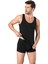 Erkek Siyah Stretch Atlet Boxer Takım 3 Adet 2