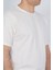 Bisiklet Yaka Çizgili Tshirt BEYAZ(1818) 4