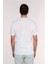 Bisiklet Yaka Çizgili Tshirt BEYAZ(1818) 5