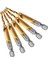 Adet Titanyum Kombinasyonu Hss Matkap ve Musluk Seti Metrik Dişli Hss M3 Vida Dokunarak Bit Aracı 1/4 Inç Hex Shank (Yurt Dışından) 1