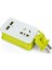 Taşınabilir Güç Şeridi Koruyucu 1.5m Uzatma Kablosu, Ac Çıkışları + 2 USB Bağlantı Noktası Jessica (Yurt Dışından) 5