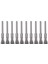 10 Adet Paslanmaz Çelik 1/4 Inç (6mm) Kalem Tel Fırça #532, Dremel ve Uyumlu Döner Alet Için 1/8 Inç (3mm) Saplı (Yurt Dışından) 2