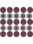 100 Adet Zımpara Diski Roloc 50MM 40 60 80 120 Grit Zımpara Kağıdı Disk Taşlama Aşındırıcı Döner Aletler Aksesuarları (Yurt Dışından) 1