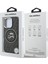 iPhone 16 Pro Kılıf Karl Lagerfeld Lisanslı Parlayan Simli Karl & Choupette Heads Kapak Siyah 5
