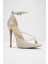 Odella Sandalet Yüksek Topuklu Sandalet - Naturel 4