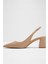 Uliana Ayakkabı Orta Boy Topuklu - Naturel 3