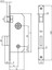 Ito 760/RK40 Çelik Banyo-Wc Kapı Kilitleri Rulmanlı 40 mm 2