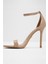 Jacynthe Sandalet Yüksek Topuklu Sandalet Abiye Sandalet - Naturel 3