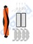 Dreame D10 Plus – D10S Plus – D10 Plus Gen 2 Uyumlu 1 Ana Fırça 4 Yan Fırça 2 Filtre 4 Mop 1
