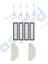 Dreame D10S, D10S Pro, D9 Max Gen2 Uyumlu 4 Yan Fırça 4 Filtre 2 Mop 1
