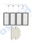 Roborock Q8 Max , Q8 Max+ Uyumlu 4 Yan Fırça 4 Filtre 2 Mop 1