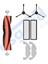 Dreame D10 Plus – D10S Plus – D10 Plus Gen 2 Uyumlu 1 Ana Fırça 2 Yan Fırça 2 Filtre 2 Mop 1