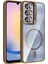 Samsung Galaxy A56 Uyumlu Kılıf Standlı ve Kamera Lens Hediyeli Magsafe Şarj Özellikli Etro Kapak 1