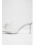 Cinderellamule Sandalet Topuklu Terlik - Beyaz 3