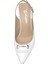 Elit Kadın Hakiki Rugan Deri Klasik Topuklu Ayakkabı Beyaz 5