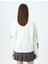 Yeni Sezon Polo Yaka Düğmeli Oversize Kolej Nakışlı Şardonlu Sweatshirt 4