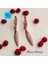 Rose Zirkon Taşlı Oval Sallantılı Halka Küpe 1