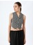 Yeni Sezon V Yaka Düğmeli Slim Fit Crop Triko Yelek 3