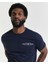 Erkek Lacivert Regular Fit Bisiklet Yaka Logolu T-Shirt 2044017.433 5